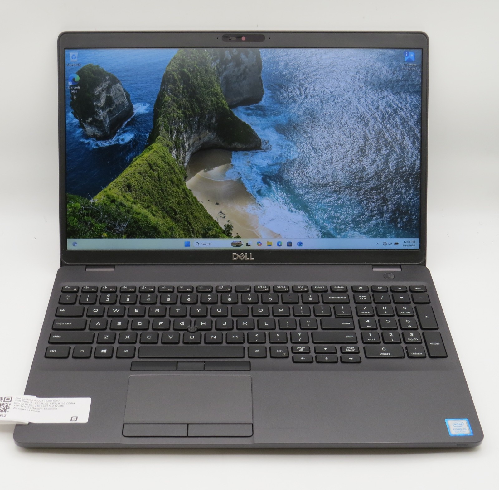 Dell Latitude 5500 i5-8265U @ 1.6GHz 8GB DDR4 512GB m2 15.6″ Win 11