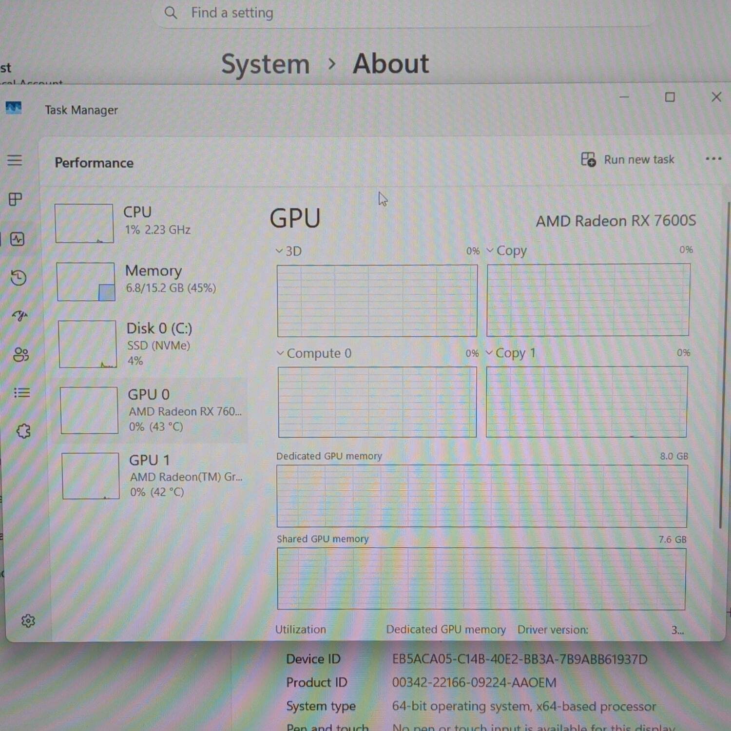 Asus TUF A16 15.6″ Ryzen 7 7735HS 16GB RAM 512GB SSD RX 7600S