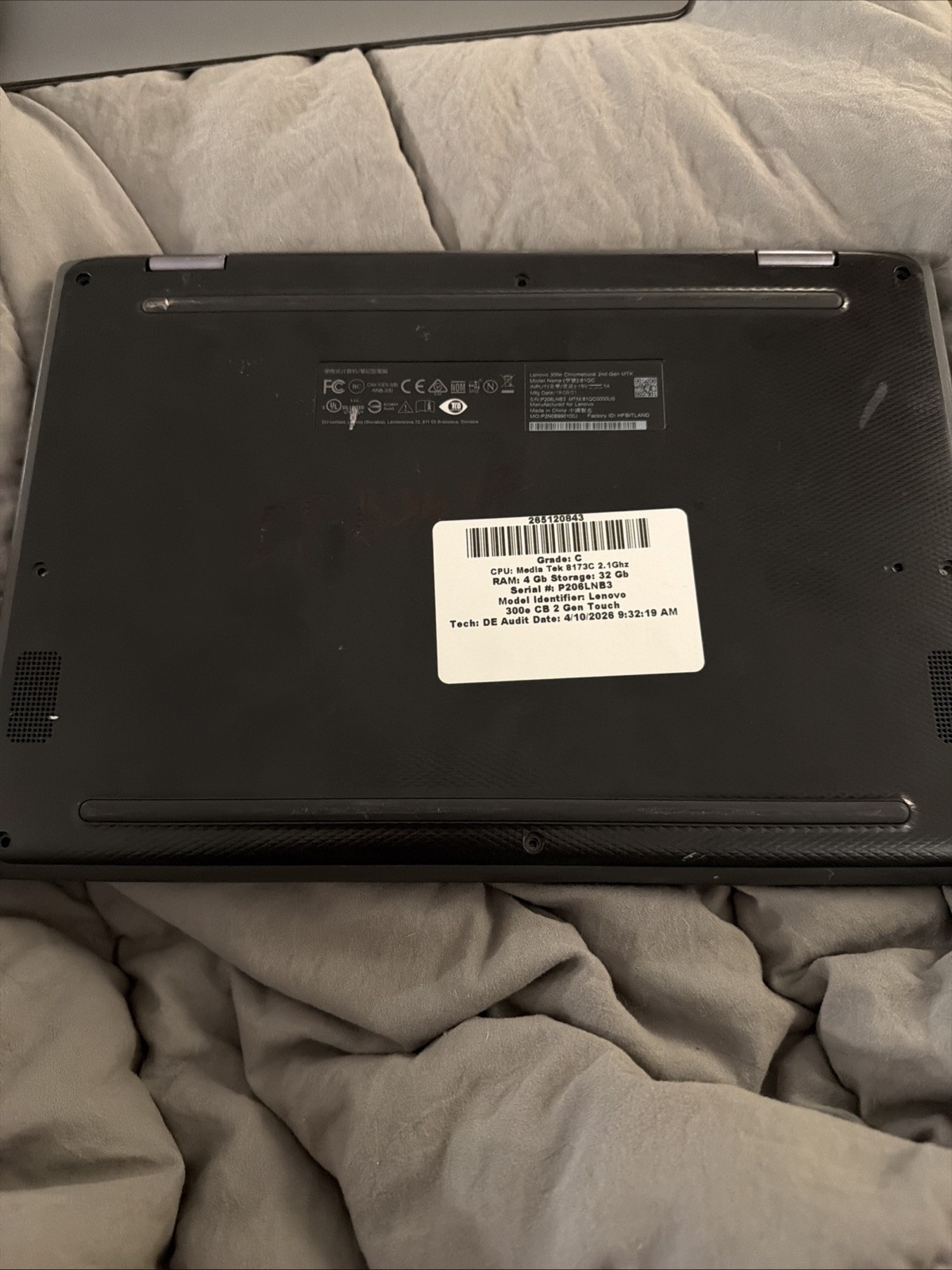 Lenovo 300e Chromebook 2nd Gen Intel Celeron 11.6″ Touchscreen Black Chrome OS