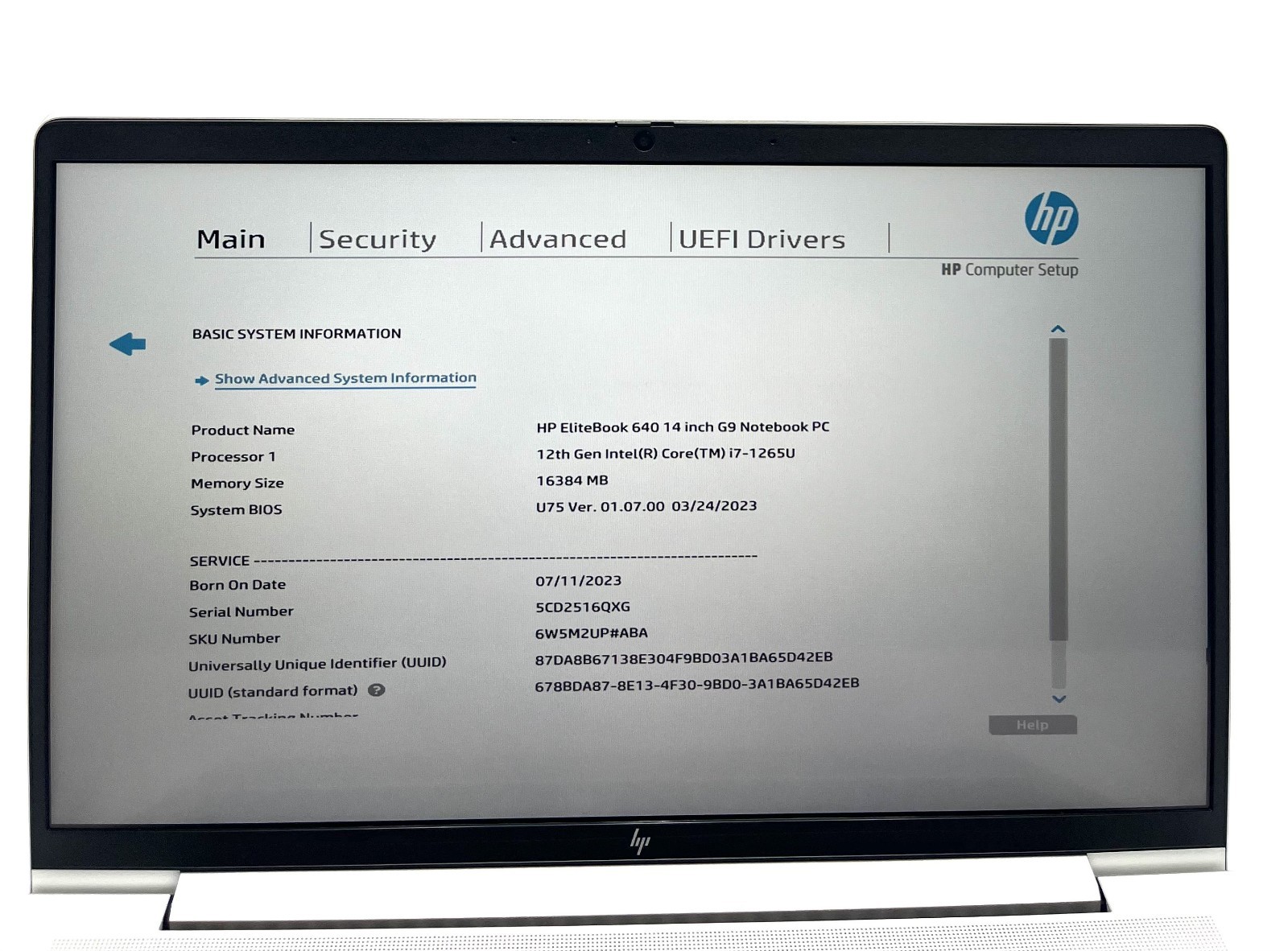 HP EliteBook 640 G9 14″ i7-1265U 16GB RAM 256GB SSD Business Laptop