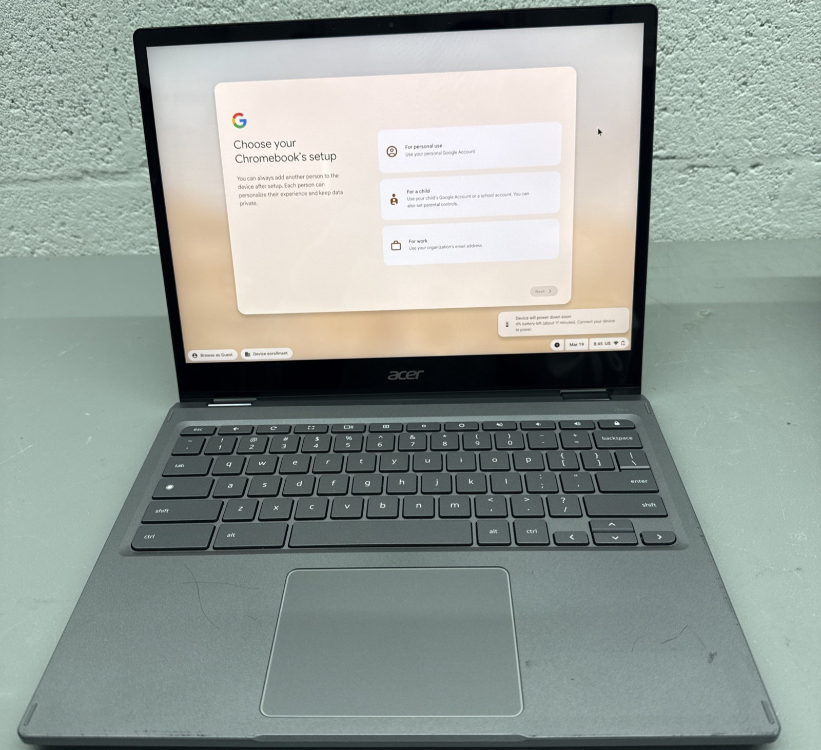 Acer Chromebook Spin 713 CP713-3W 2in1 | Intel i5 | 8GB RAM | 256GB SSD