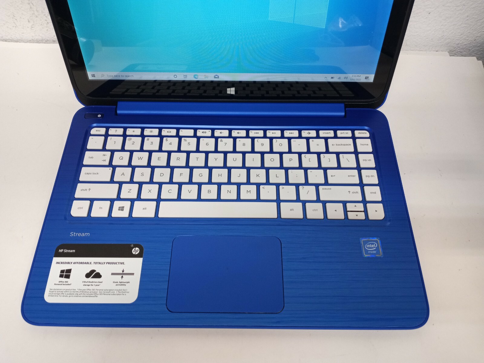HP Stream 13-C140NR TOUCH Intel Celeron N3050 1.6GHz 2GB Ram 32GB SSD BT Win10 H