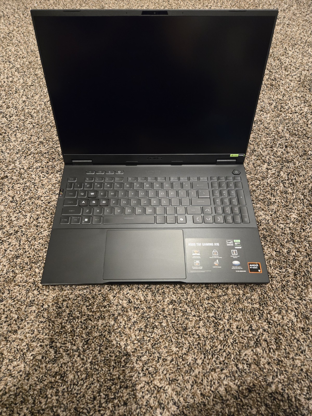 ASUS TUF Gaming A16 16in 165Hz Ryzen 9 270 32GB 1TB RTX 5070 Gray
