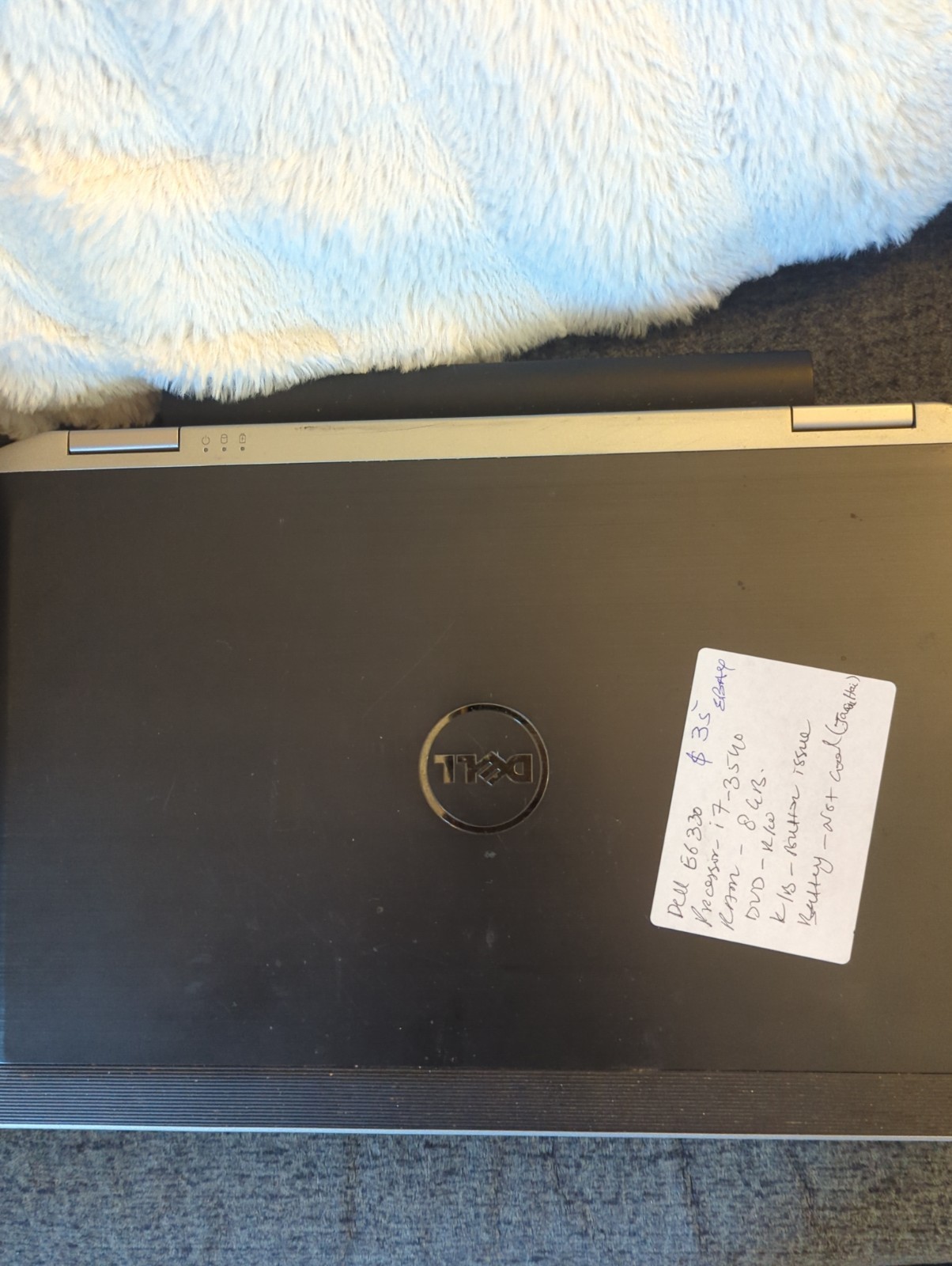 Dell Latitude E-6330 i-7-3rd Gen, 8GB Ram, DvD R/W, No HDD Pls Read Description.