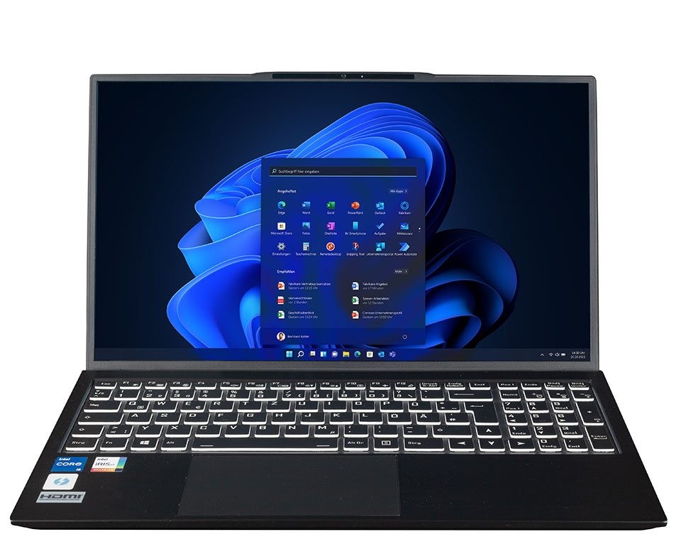 bluechip TRAVELline B15W58 Intel® Core i7-1355U Prozessor / 5.00 GHz, Windows