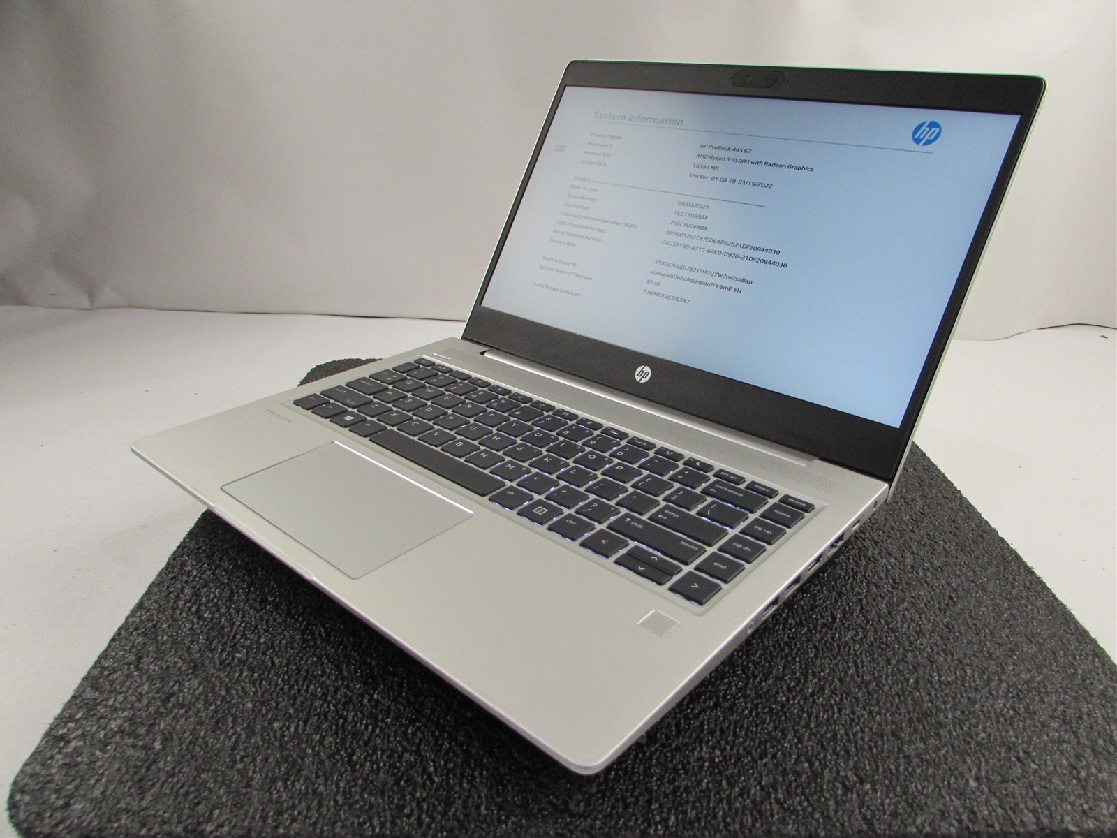 HP PROBOOK 445 (G7) 14″ FHD AMD RYZEN 5 4500U 512GB SSD 16GB RAM AMD GPU NO O.S