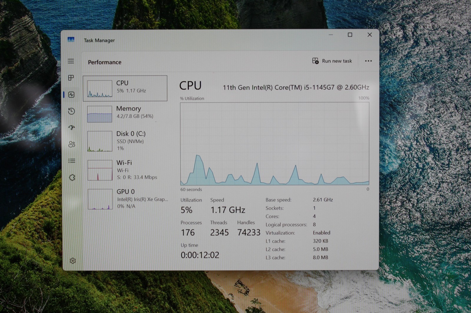 12.3″Microsoft Surface Pro 4 1951 i5-1145G7 2.60GHz RAM 8GB NVMe 256GB