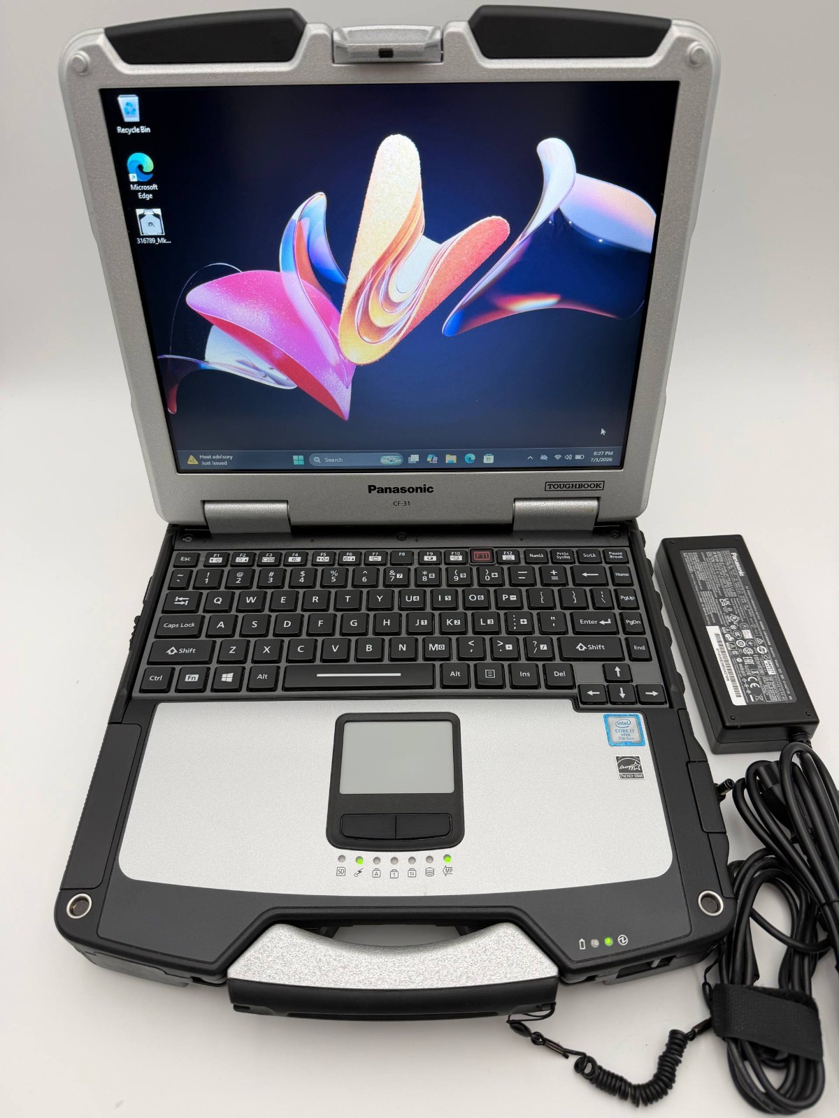 1460 hours Panasonic Toughbook CF-31 MK6 i7-7600U 16GB 512GB SSD Win11pro 4G/DVD