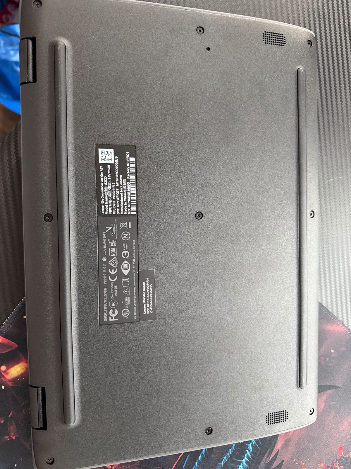 Lenovo 100e Chromebook 2nd Gen AST 11.6″ AMD A4 4GB 32GB eMMC Chrome OS