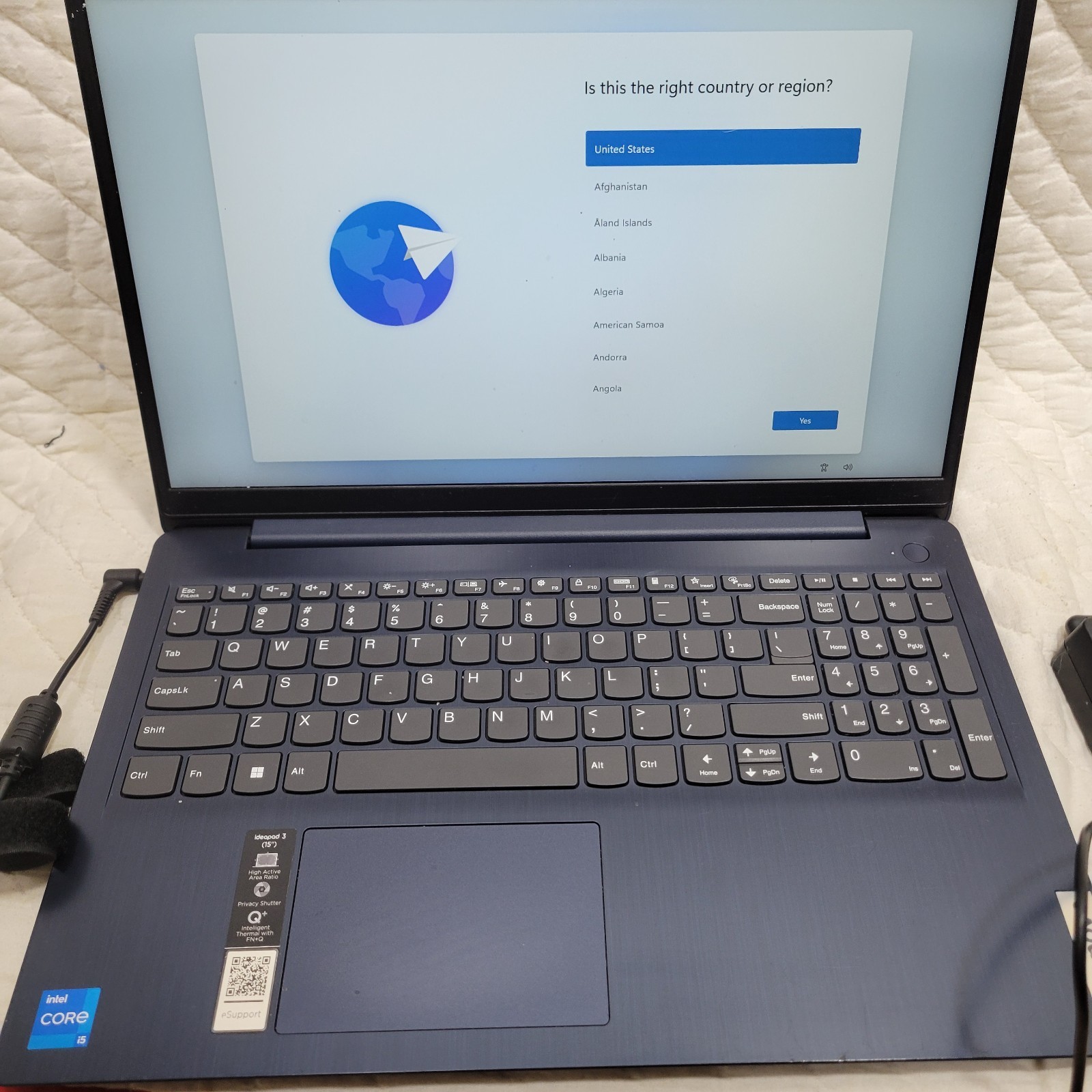 Lenovo IdeaPad 3 15ITL6 15.6″ i5-1135G7 2.5GHz 8GB RAM 512GB SSD With AC Win 11