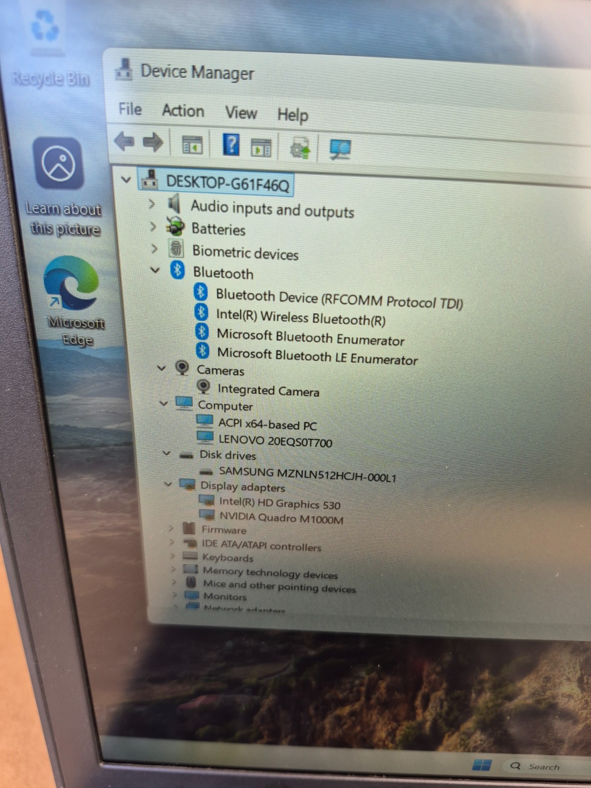 LENOVO THINKPAD P50 i7-6820HQ 2.7GHZ RAM 16GB SSD 512GB QUADRO M1000M ,WIFI,HDMI
