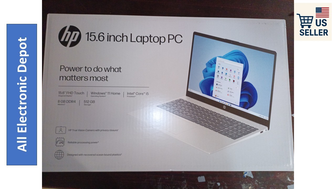 New HP 15.6″ Touch FHD Laptop i5-1334U 8GB 512GB Win 11 Home Sealed