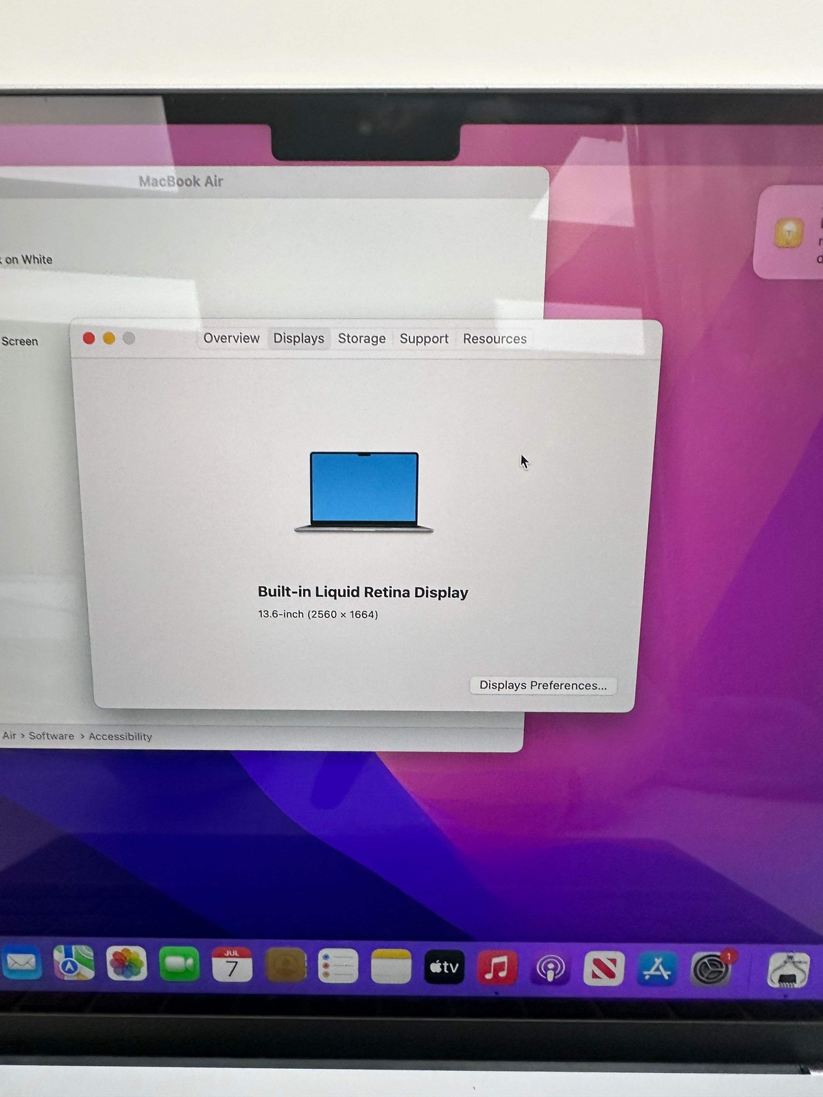 Apple MacBook Air 13-inch M2 A2681 2023 Laptop 8GB RAM 500GB Space Gray Used – B
