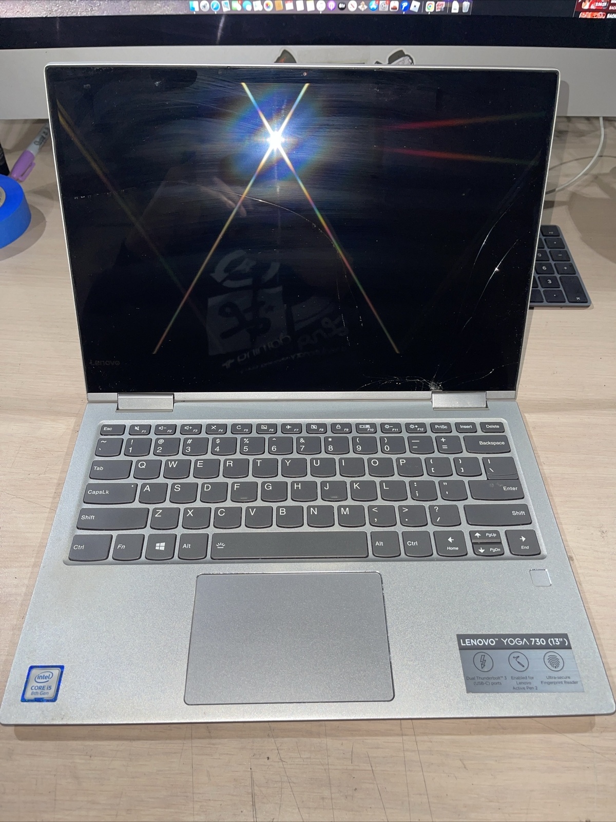 Lenovo Yoga 730-13IKB Intel Core i5-8250U 1.60GHZ 8GB RAM NO HD