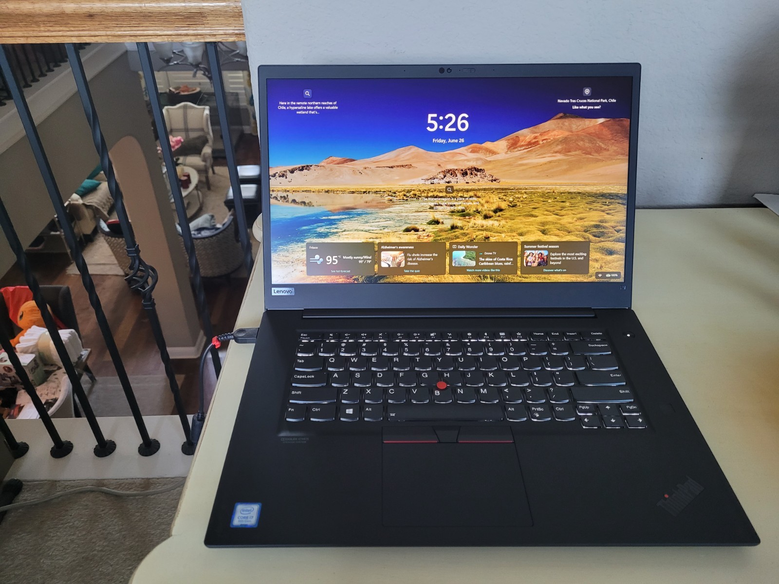Lenovo ThinkPad P1 Gen 2 15.6″ i7-9750H 512GB NVMe SSD 32GB Win11P Quadro T2000