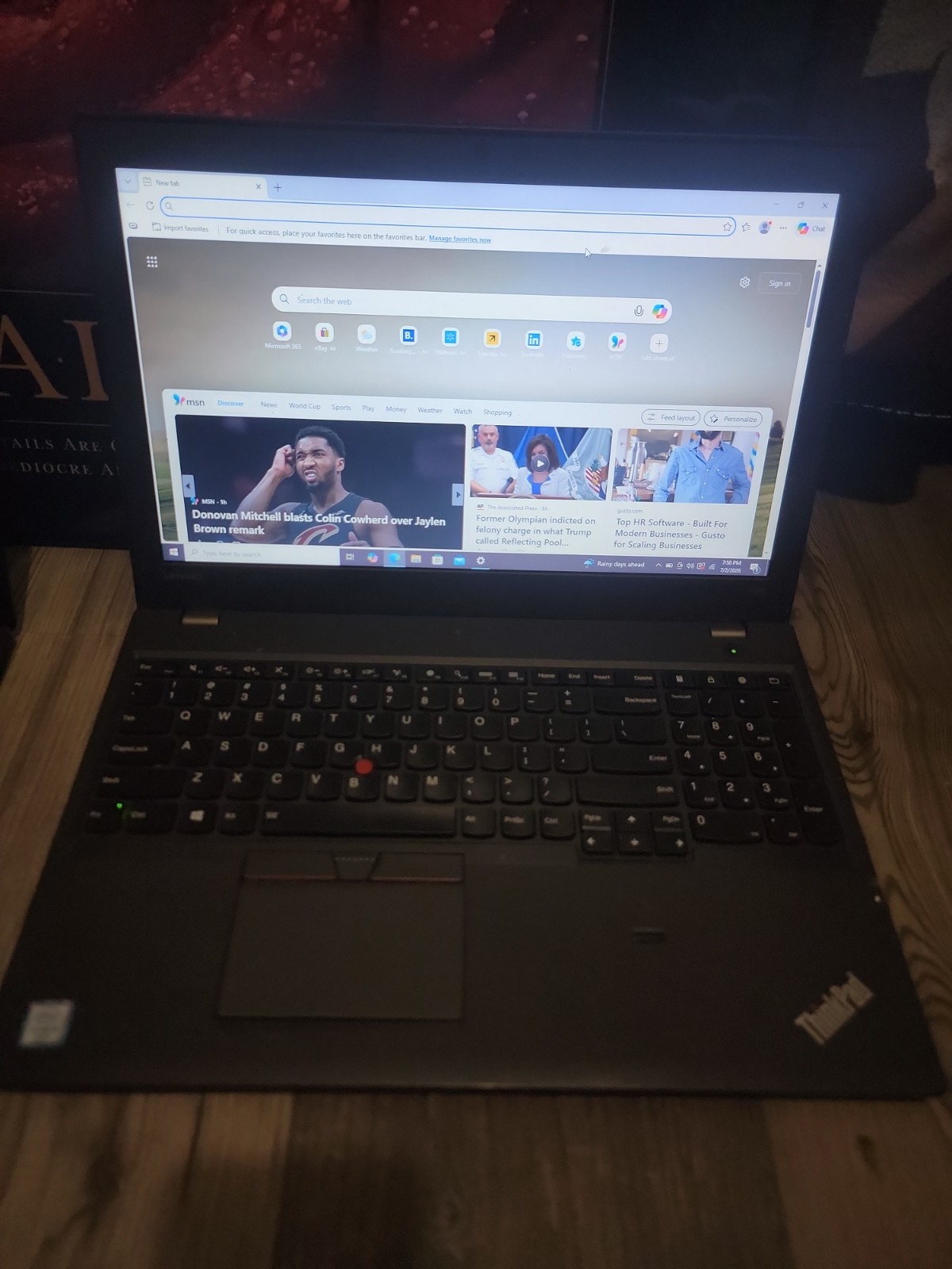 Lenovo Laptop ThinkPad T560 Intel i5-6200U @2.30GHz 8GB 240GB 15.6″ Offers
