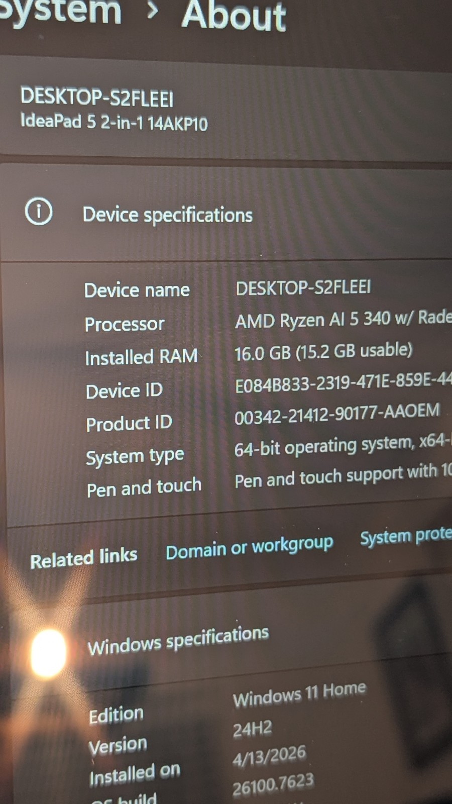 IdeaPad 5 2-in-1 14AXP10 AMD Ryzen AI 5, Cosmic Blue