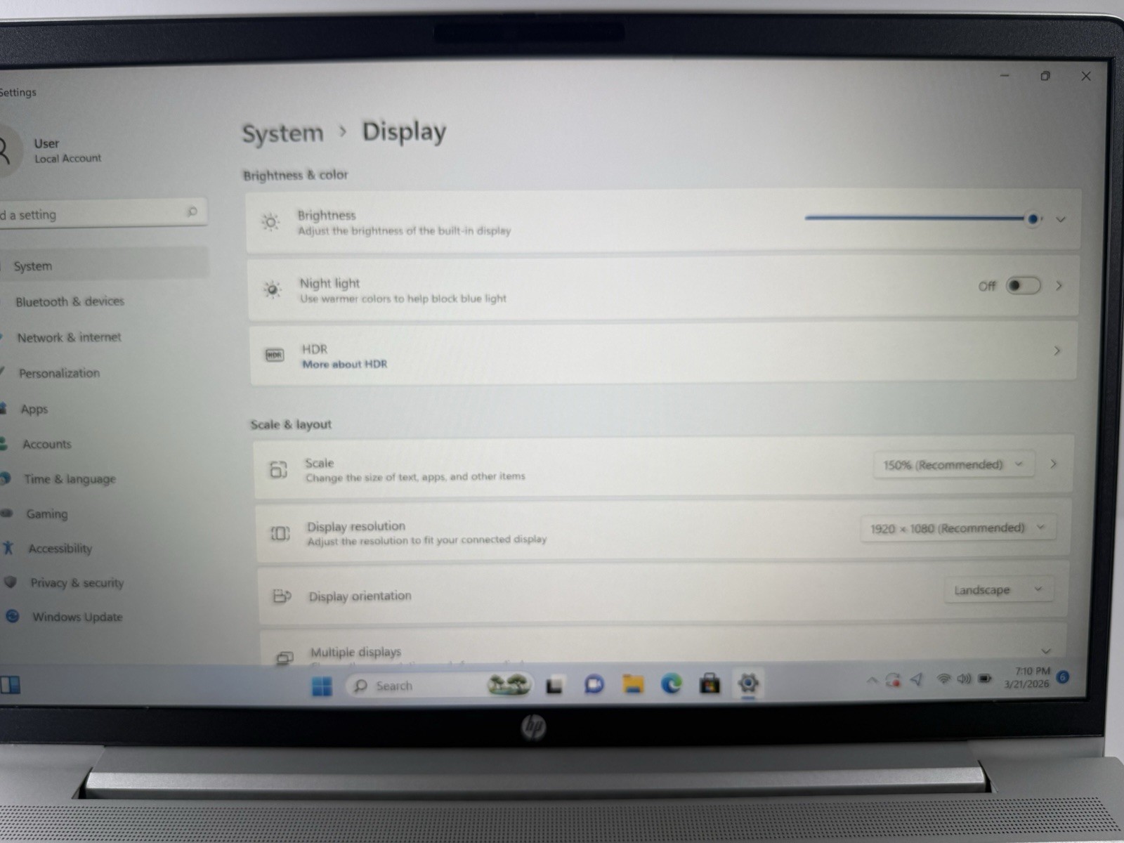 HP PROBOOK 445 G10 14″ LAPTOP + RYZEN 5 7530U + 4GB DDR4 + 256GB NVMe + WIN 11