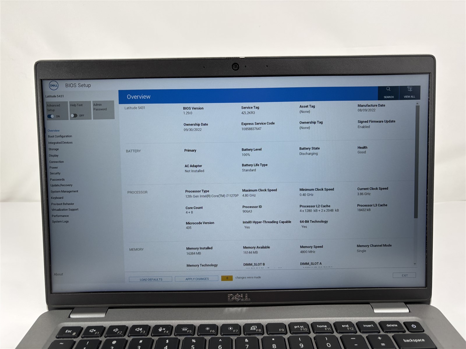 Dell Latitude 5431 2022 14″ i7-1270P 2.2GHz 16GB 256GB SSD Iris Xe