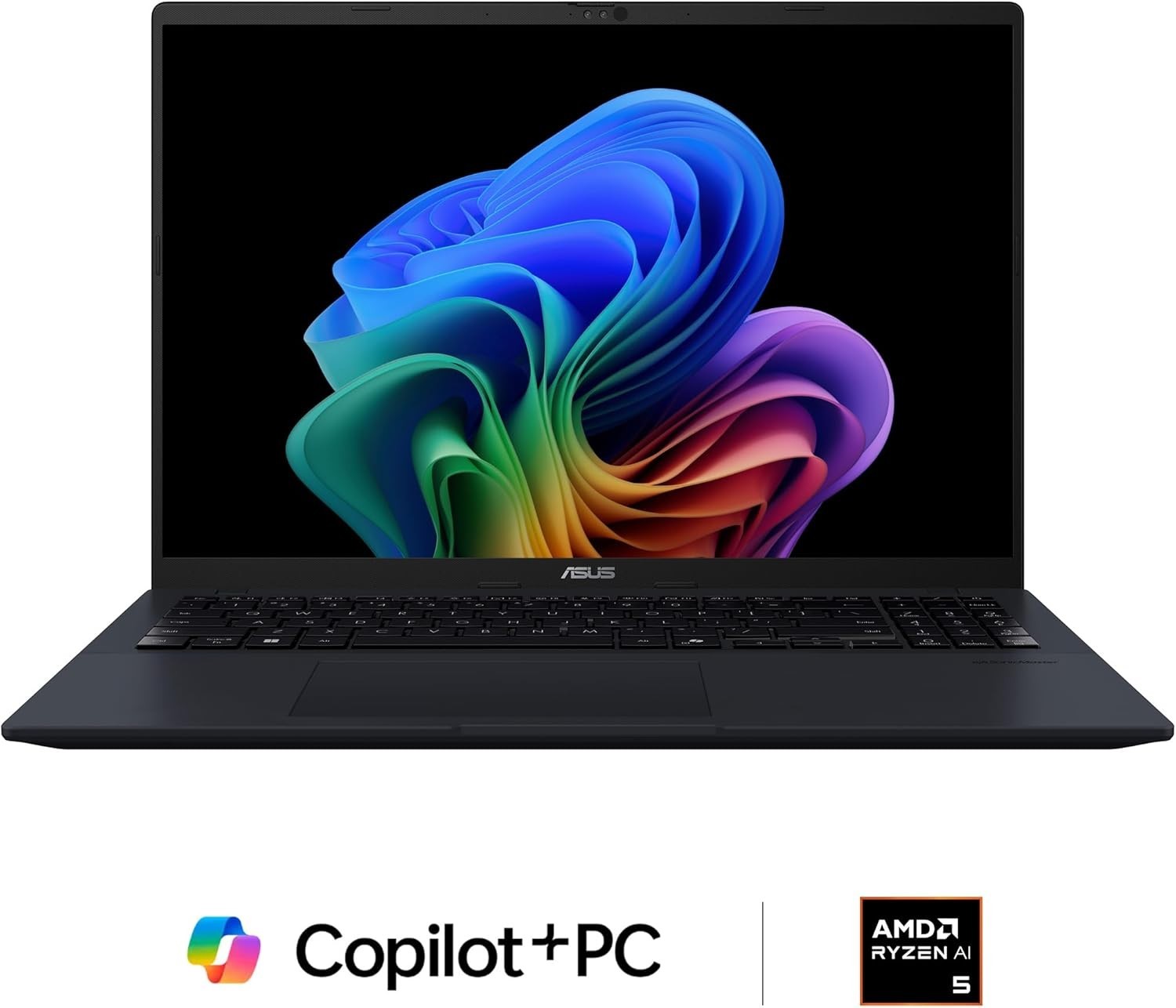 ASUS Vivobook 16 Laptop, Copilot+ PC, 16” WUXGA 60Hz Display, AMD M1607KA-DS54