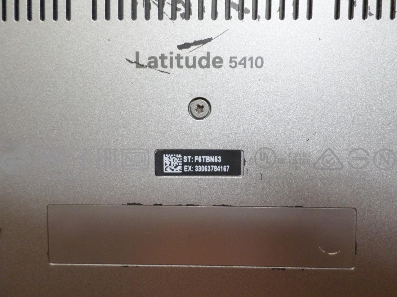 Dell Latitude 5410 14″ Intel i5-10310U WiFi/BT No Memory No SSD Battery Poor (x3