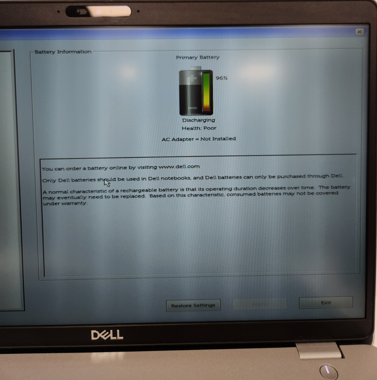 Dell Latitude 5510 Core i5-10210U, 16GB RAM, 256GB NVME, Win11 *READ #0448