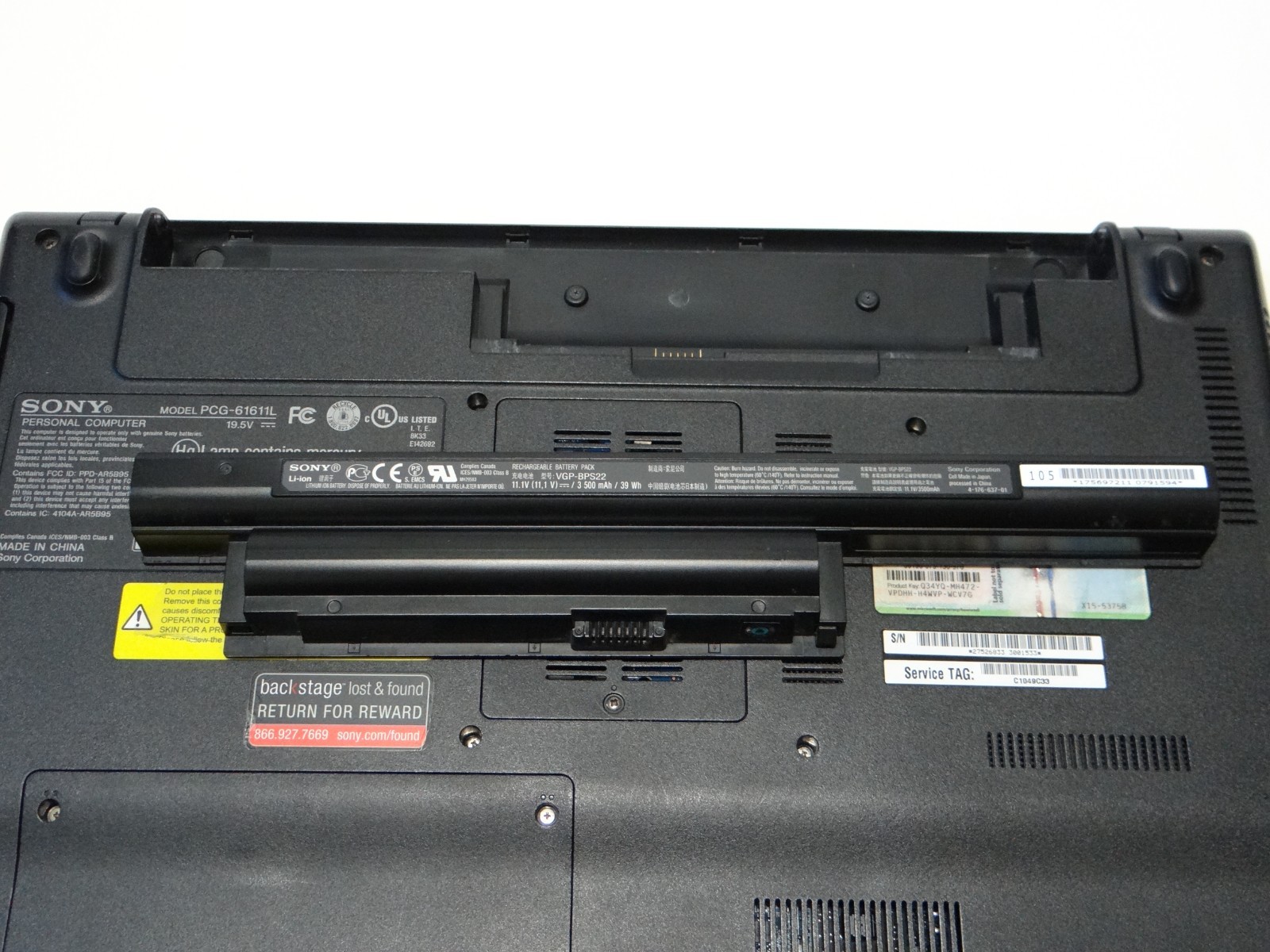 Sony VAIO VPCEE31FX 15.5″ Laptop – AMD Athlon II – 4GB DDR3 RAM – NO HDD/SSD