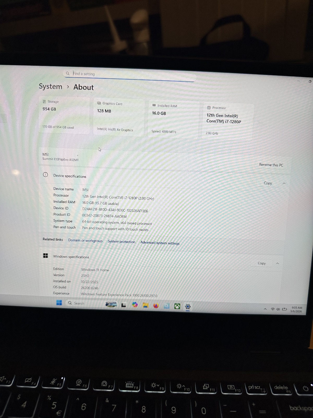 MSI Summit E13 Flip Evo A12MT | 1TB NVMe | i7-1280P | 16GB LPDDR5 | Win 11