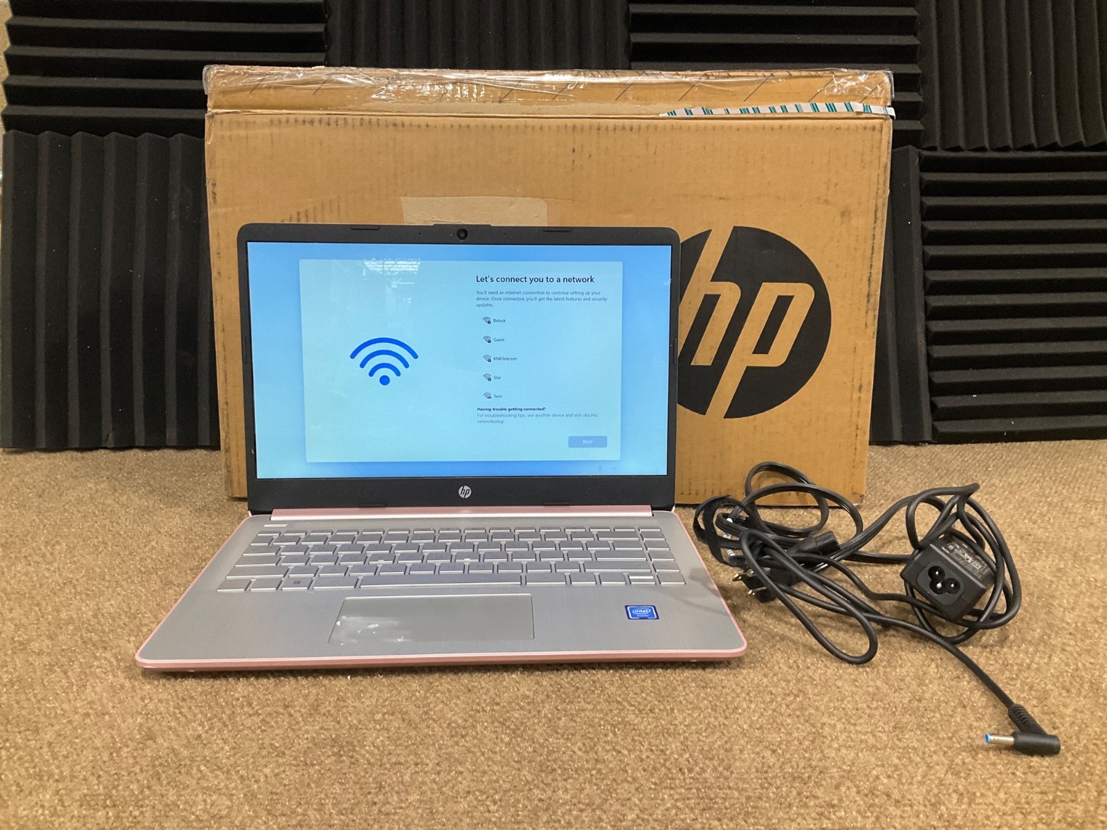 HP Laptop 14-dq0713ds N4120 4GB 64GB 14″ Touchscreen Win11H Pink 7Y705UA✨❤️READ