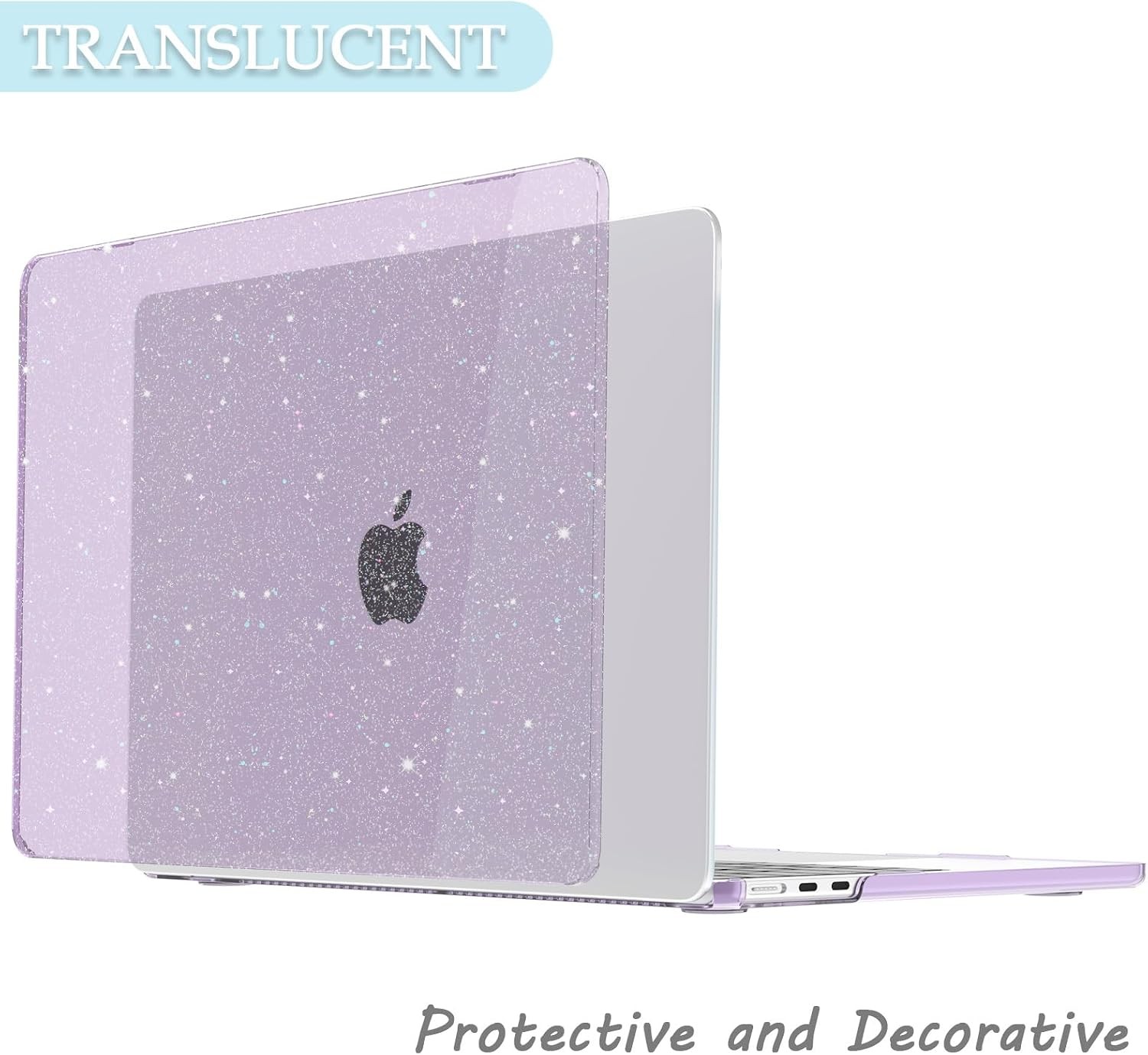 MacBook Air 15 inch Case Glitter 2026 2025-2022 M5 M4 M3 M2 Model A3448 A3241 A3