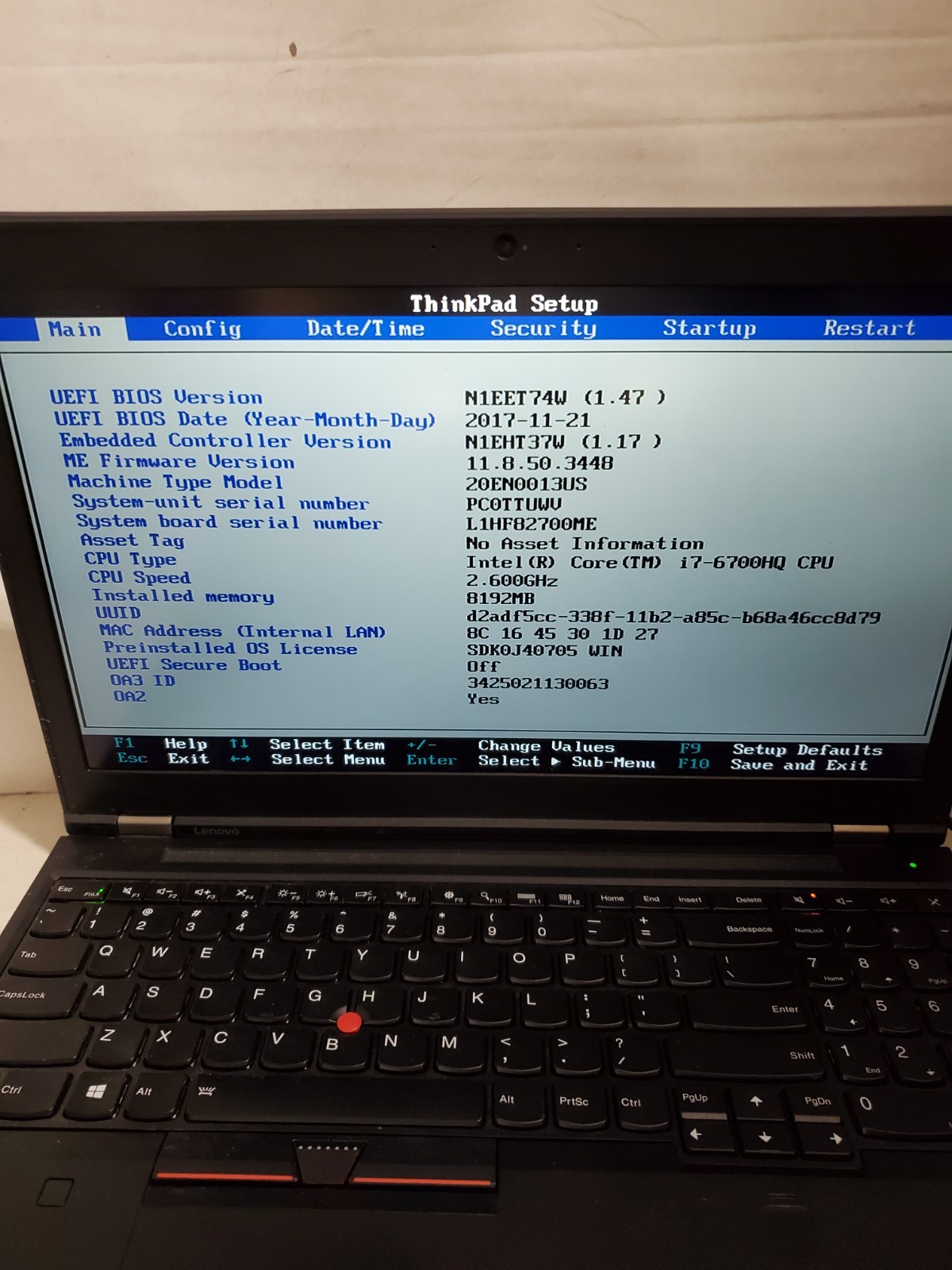 Lenovo P50 15.6″ Laptop | i7-6700HQ 2.6GHz 8GB RAM No HDD/SSD/OS! READ! #69
