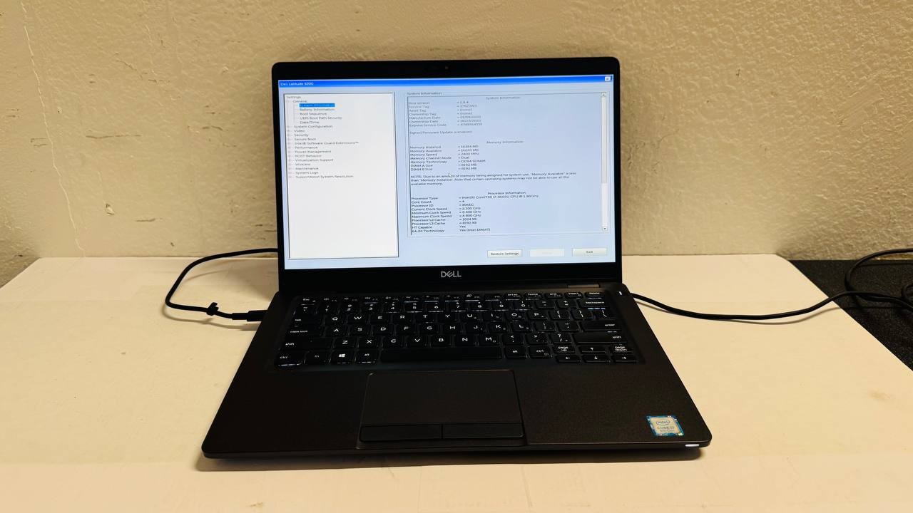 Dell Latitude 5300 13.3″ FHD i7-8665U 1.90GHz 16GB RAM 256GB SSD Windows 11 Pro