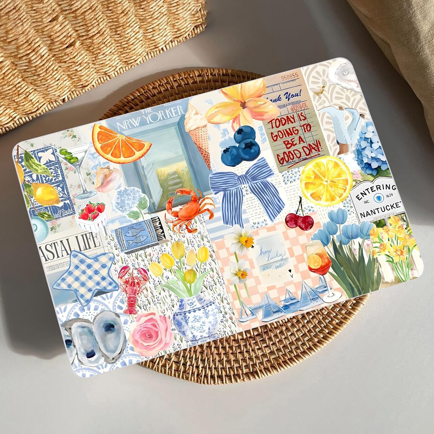 MacBook Air 15 Inch Case 2026-2023 M5 M4 M3 M2 A3448 A3241 A3114 A2941, Blue Col