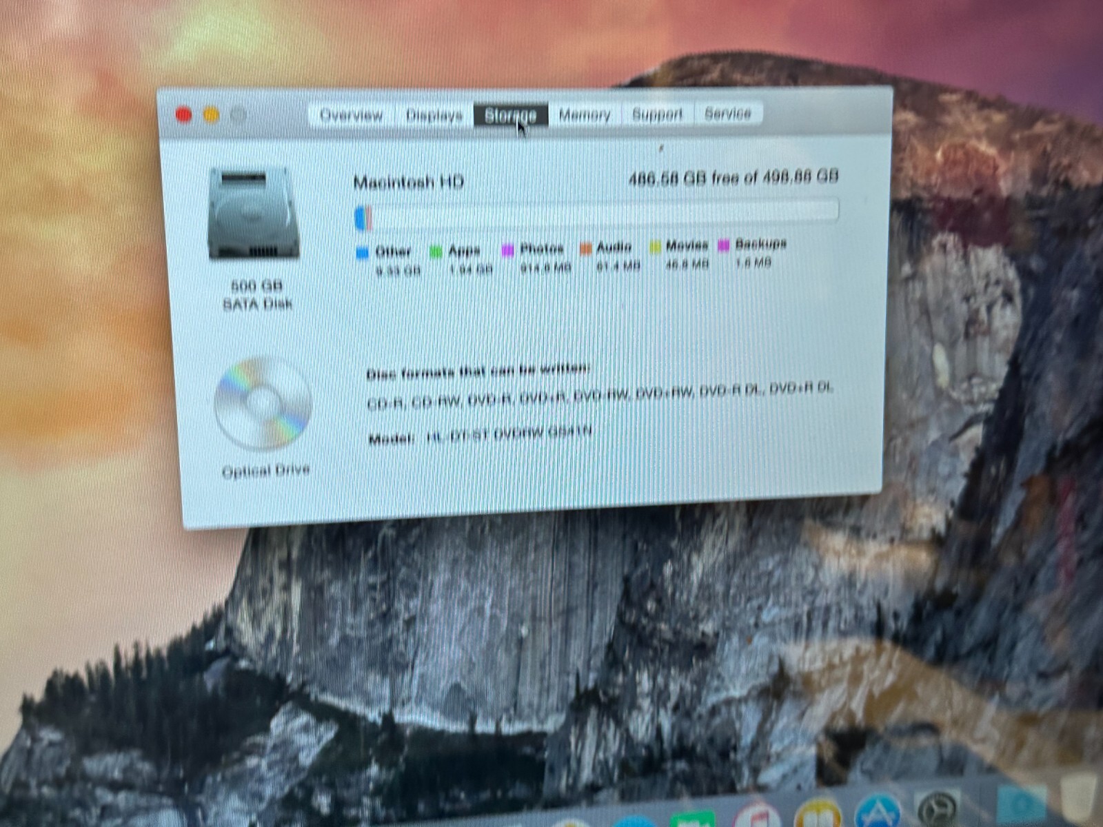 APPLE MACBOOK PRO (MD101LL/A) MID 2012 / 500GB HDD / 4GB RAM – CORE I5 FOR PARTS