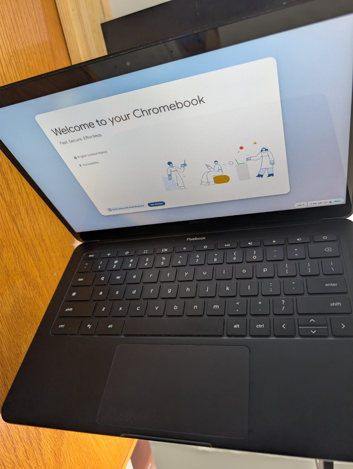 Google Pixelbook Go 13.3 Black FHD TOUCH 1.3GHz i5 8200Y 8GB 90GB SSD Very Nice