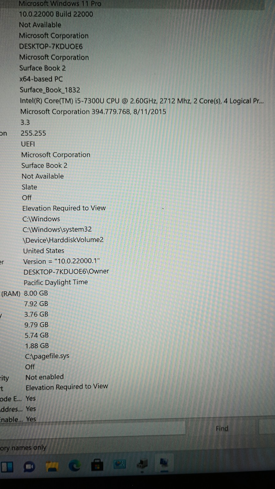 SurfaceBook2.No charger!2 Batteries! i5-7300U.8GB.256GB SSD.13.5″3K Touch.Read!