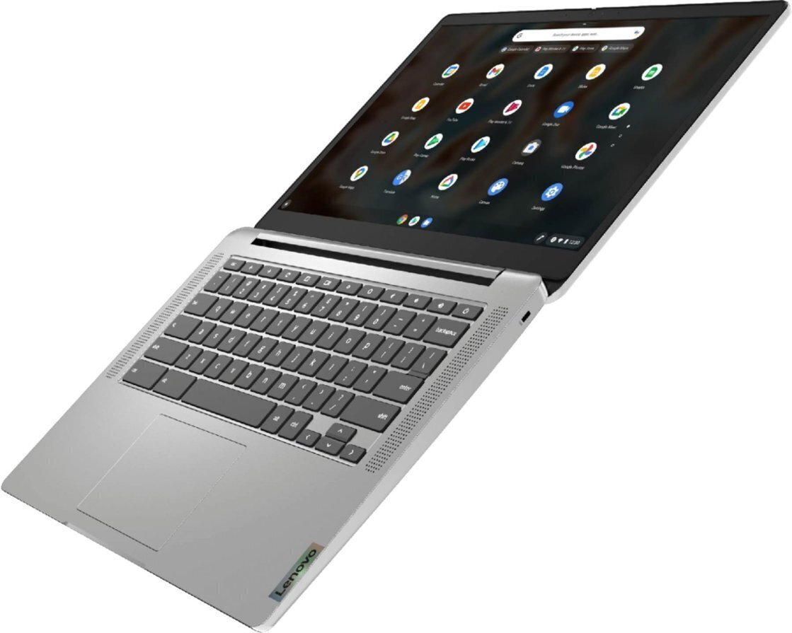 Lenovo Chromebook 3 14″ Laptop – Mediatek MT8183, 4GB RAM, 64GB eMMC – Grey