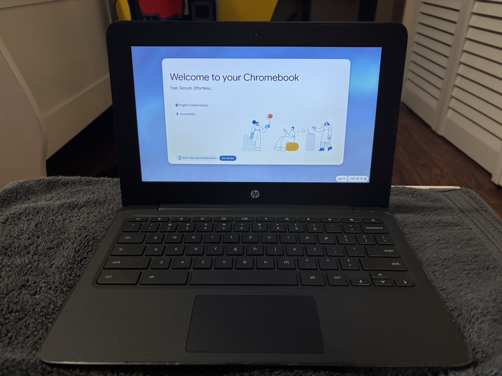 HP Chromebook 11A-NB0013DX 11.6in Ash Grey Intel Celeron N3350 32GB 4GB RAM