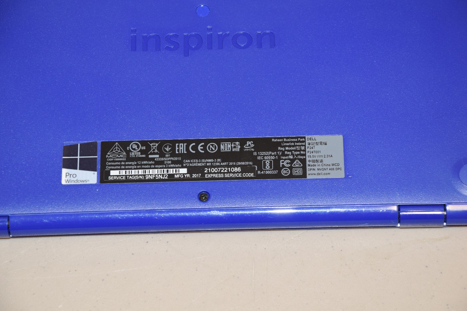 PARTS REPAIR Lot 4 Dell Inspiron 11-3162 11.6″ Celeron N3060 2GB DDR3L 32GB eMMC