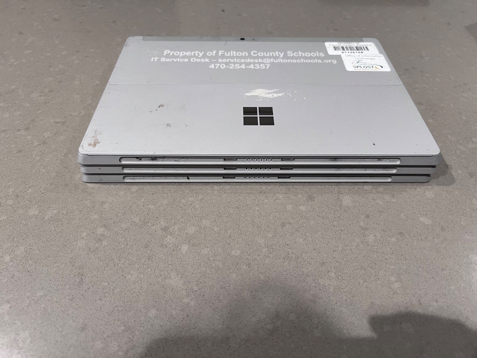 Lot of 3 As-is Microsoft Surface 3 1645 12″ Tablet 1.6GHz 64GB Windows