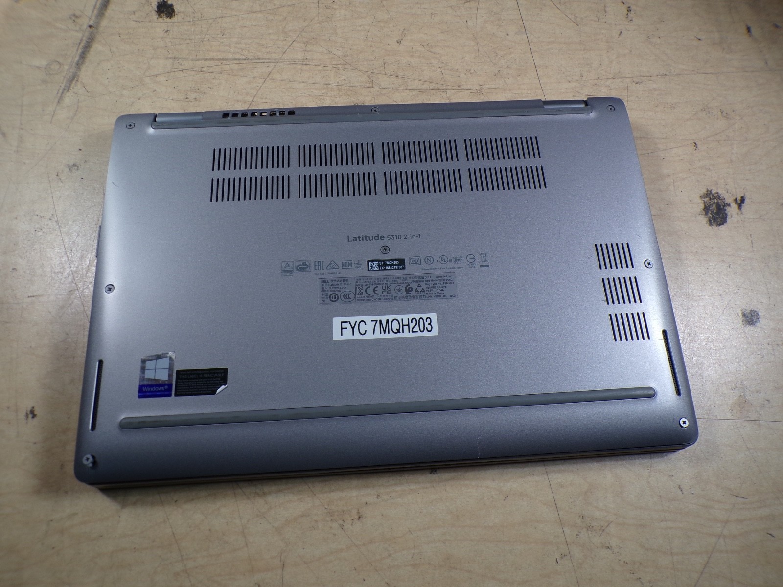 DELL LATITUDE 5310 2 IN 1 INTEL CORE I5-10210U 1.60GHZ 16GB RAM **NO HD/ NO CADD