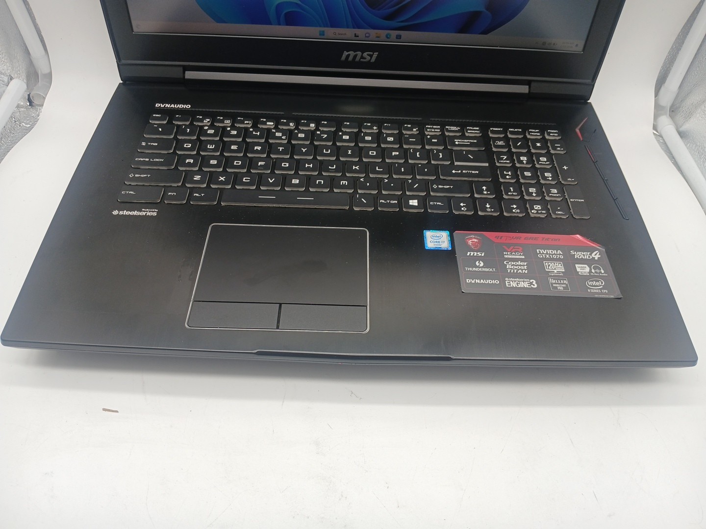 MSI Titan Pro GT73VR 6RF 17.3″ i7-6820HK 64GB RAM GTX 1070 2TB SSD Win 11 Pro
