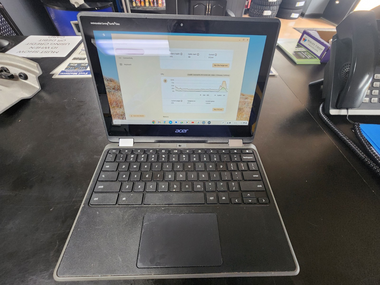 Acer Chromebook Spin 11 R751TN-C5P3 (11.6″ Touch, Intel 1.1Ghz, 4GB, 32GB SSD)