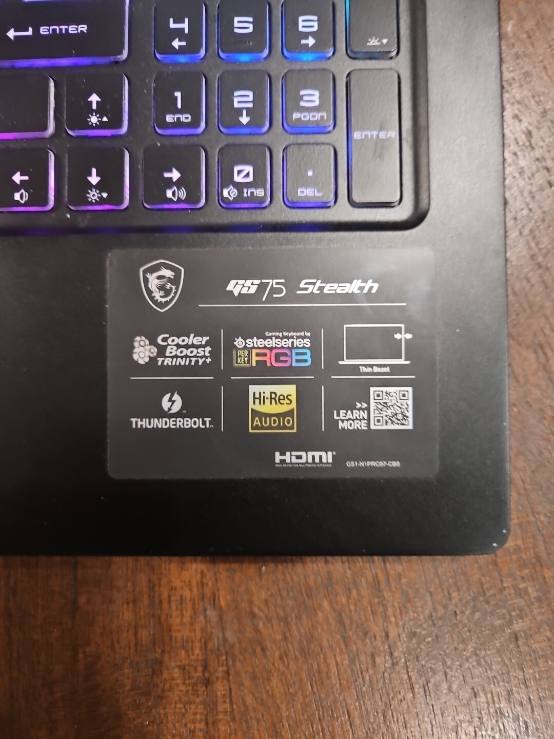MSI – GS75 10SFS 17.3″ Laptop – i7 10875H 32GB Memory – 2070 Super 1tb SSD + 512
