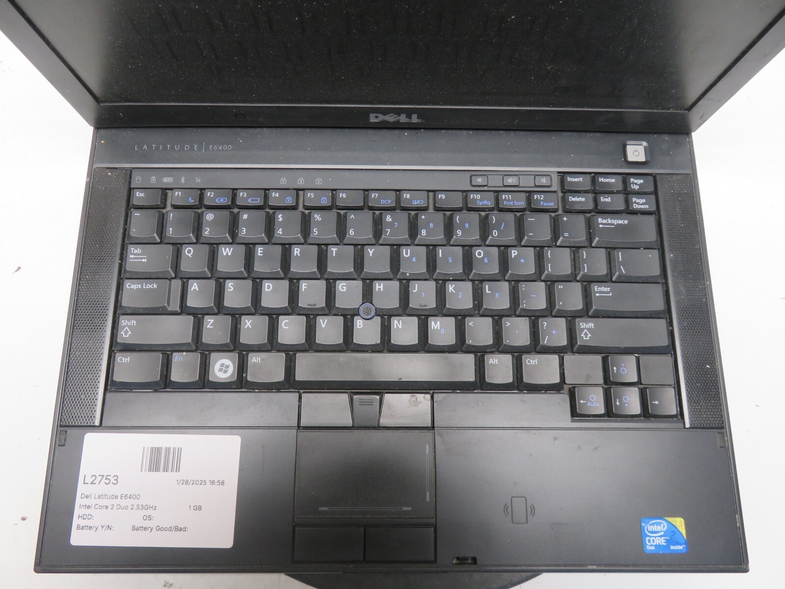 Dell Latitude E6400 Intel Core 2 Duo 2.53GHz 1 GB NO HDD No Batt