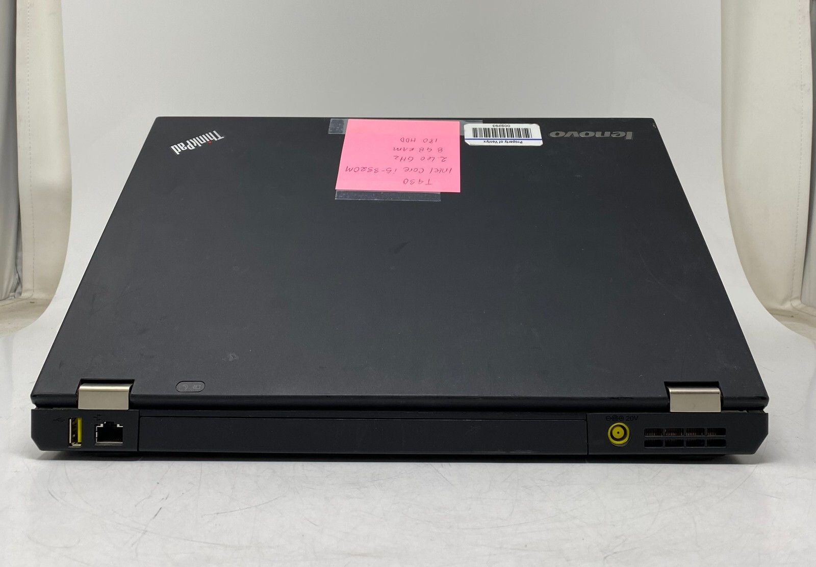 LENOVO THINKPAD T430 INTEL CORE i5-3320M 2.60GHz 4GB RAM 180GB No OS No battery