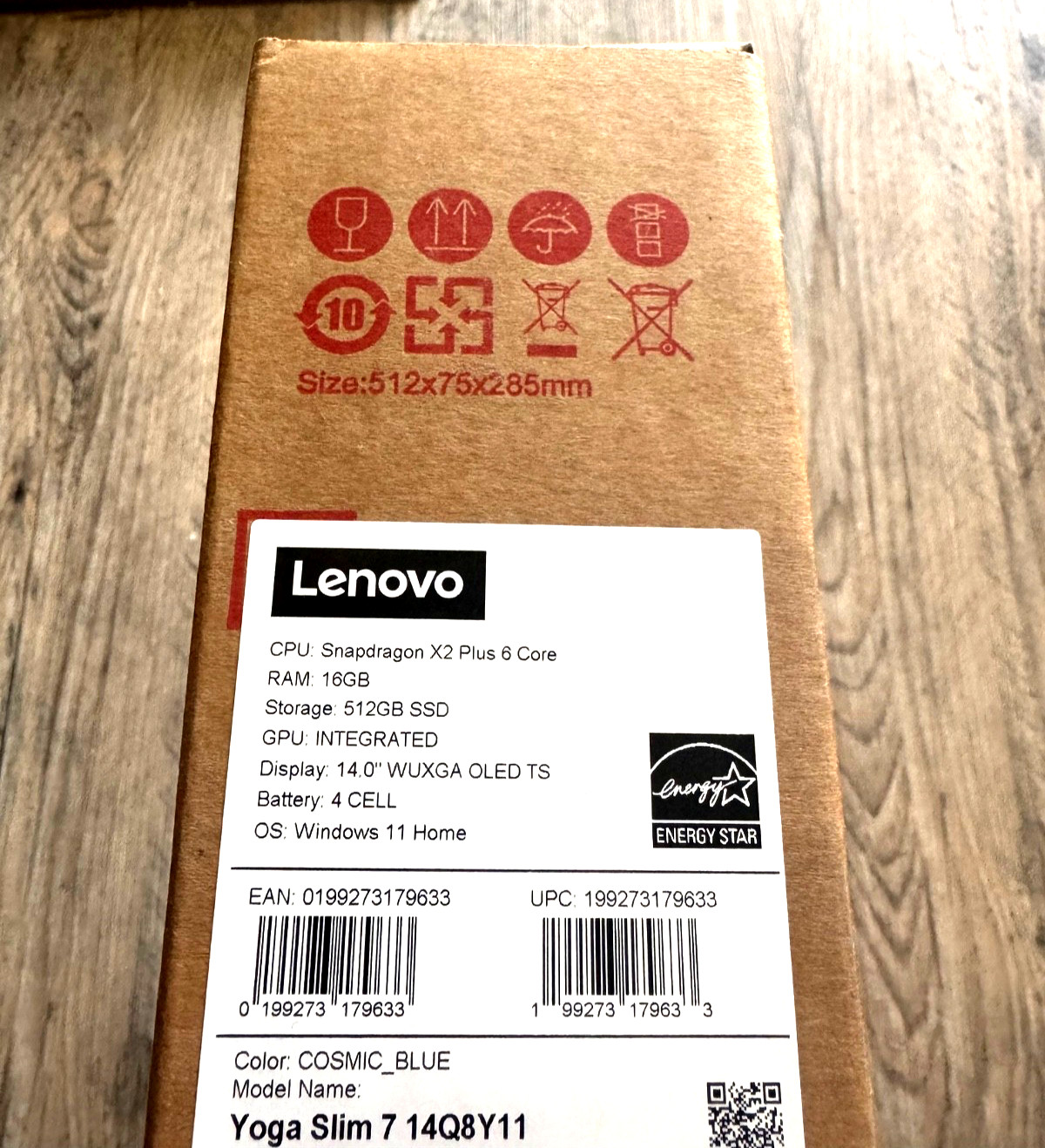 Lenovo – Yoga Slim 7x 14″ 2K OLED Touchscreen Laptop- Snapdragon X2 Plus X2P-…