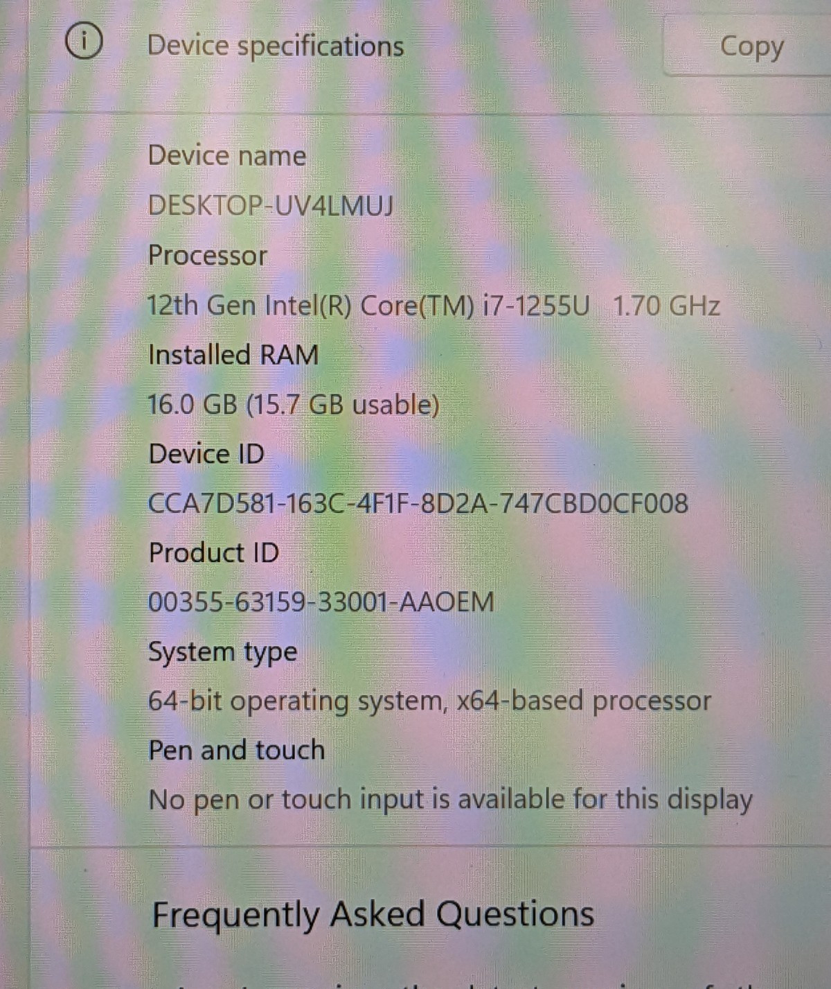 Dell Latitude 5430 14″ Intel Core i7-1255U 4.70GHz 16GB 512GB W11P WARRANTY 3/26