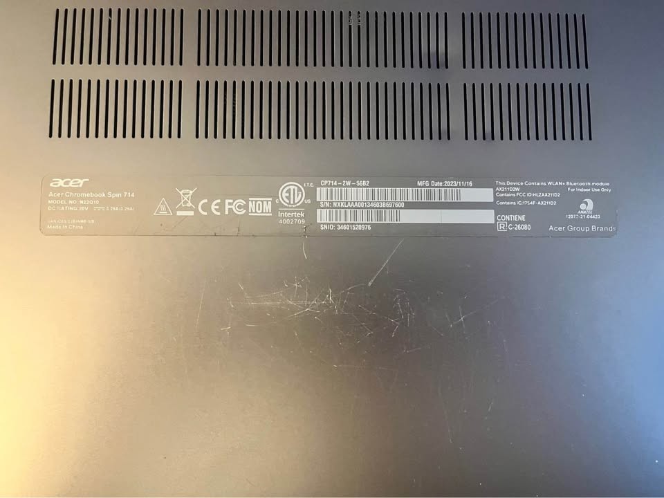 Acer Chromebook Enterprise Spin 714 Intel Evo 14″ – 16:10 WUXGA 1920 x 1200Touch