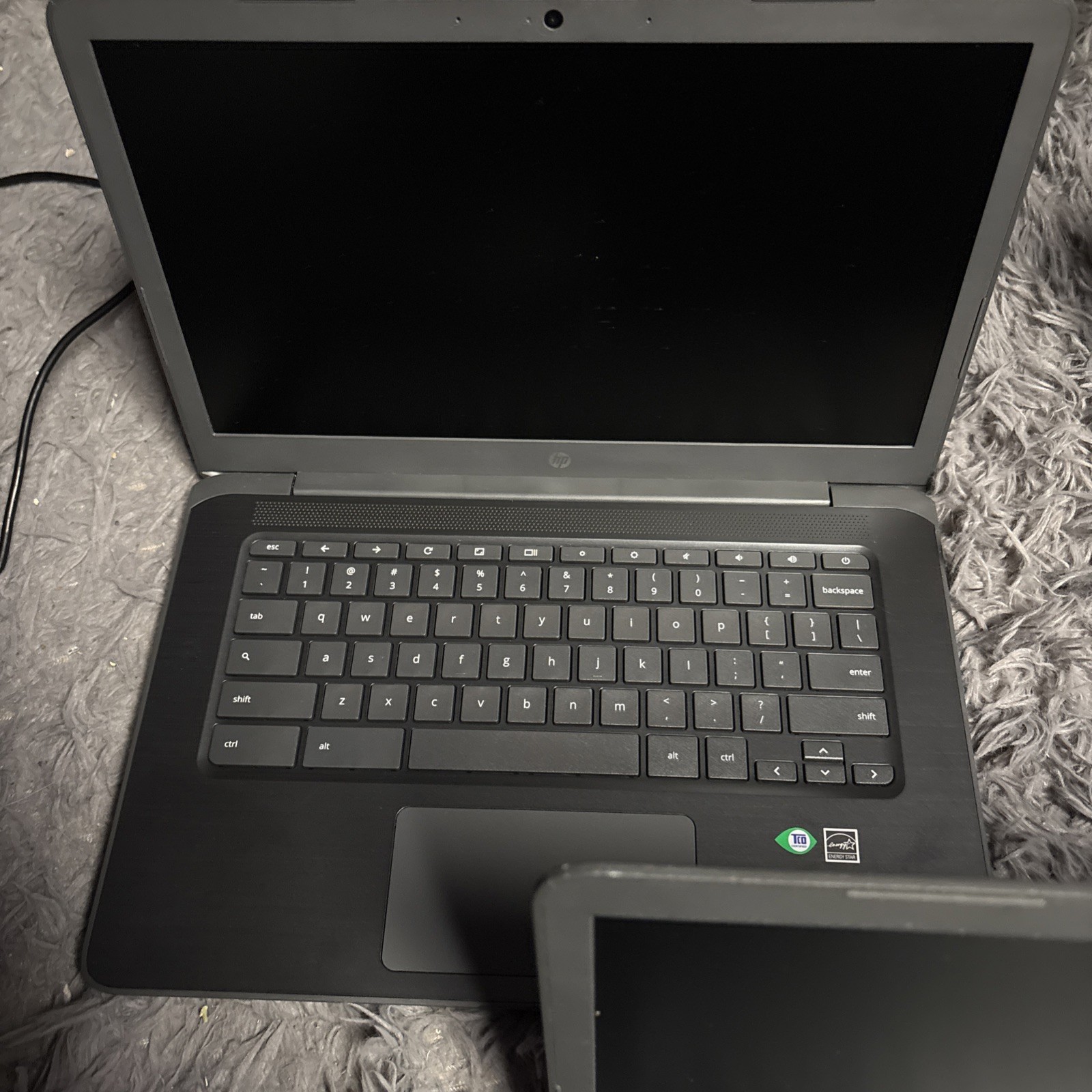 Lot of 3 HP Chromebook 14A G5 14 inch (32GB, AMD A4, 1.60GHz, 4GB) Laptop – Gray